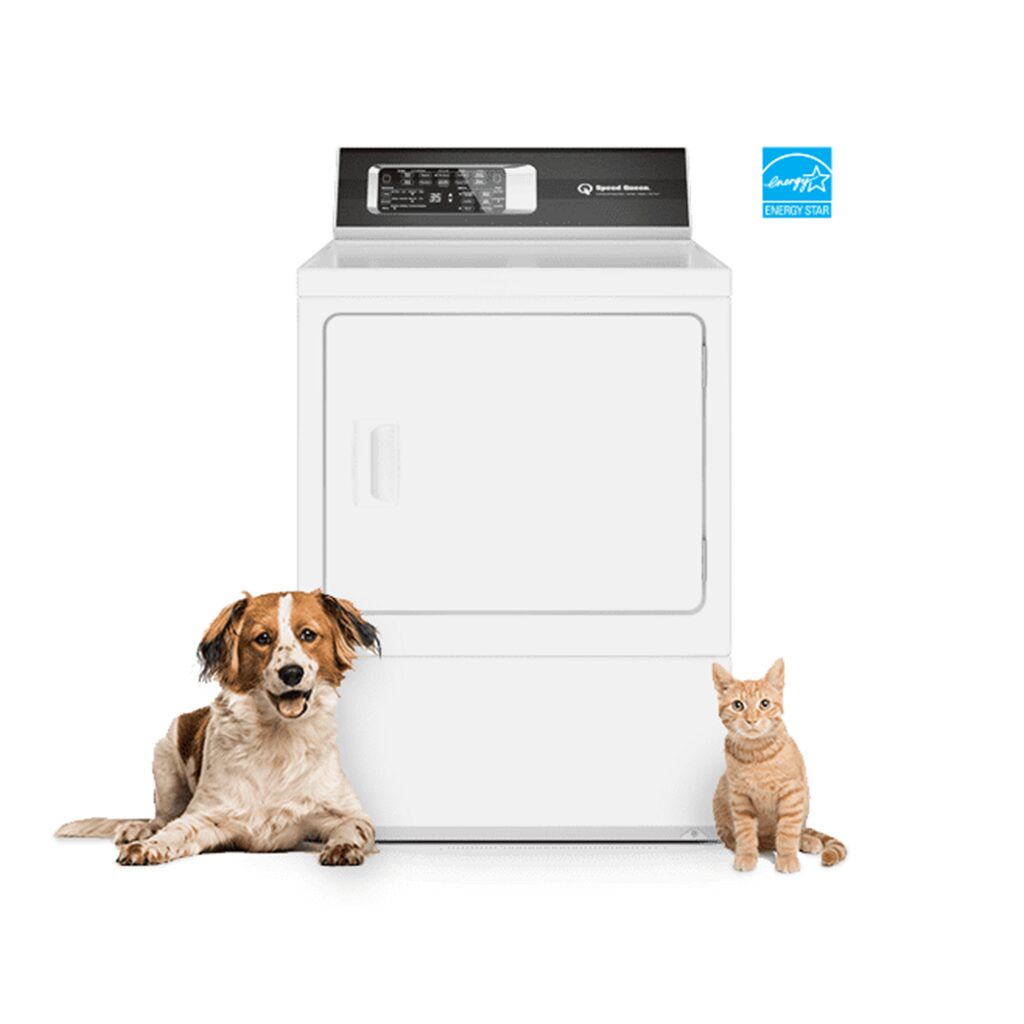 SPEEDQUEEN DR7004WE Sanitizing Electric Dryer with Pet Plus™ | Steam | Over-dry Protection Technology | ENERGY STAR® Certified | 7-Year Warranty